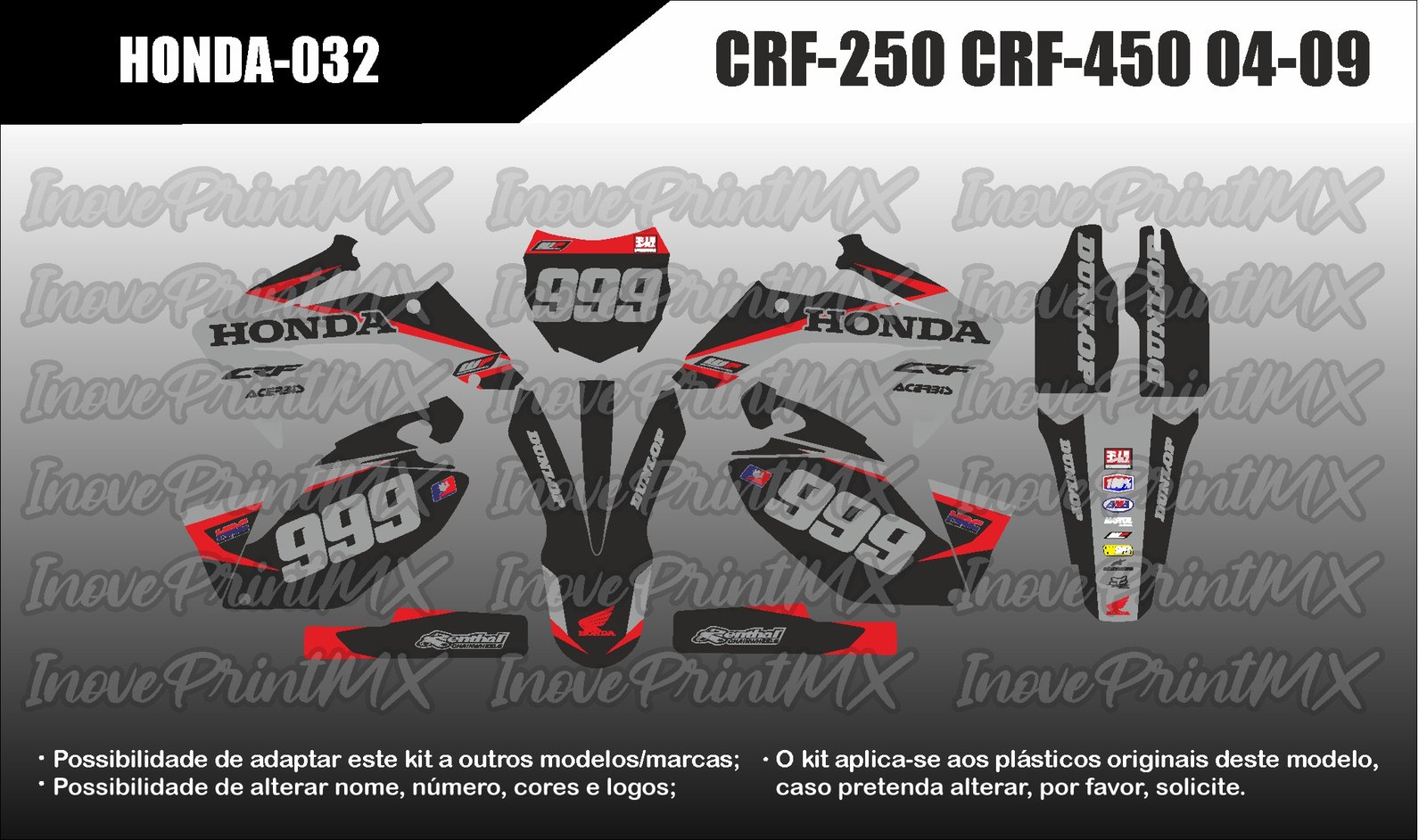 Honda CRF-250 CRF-450 04 - 09