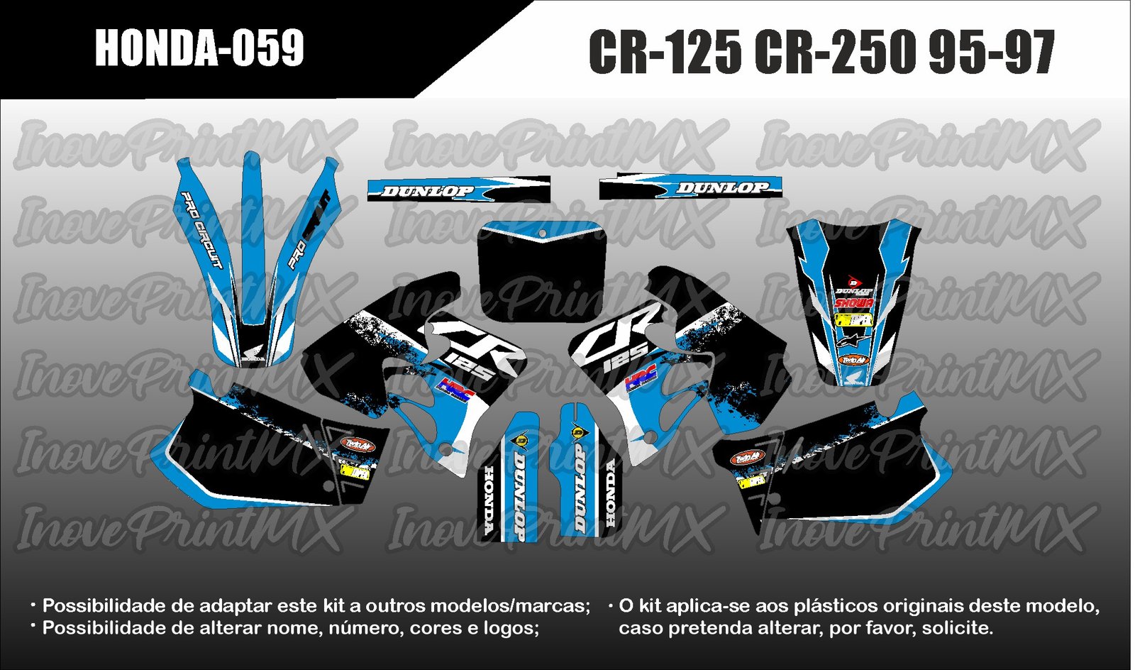 Honda CR-125 CR-250 95 - 97