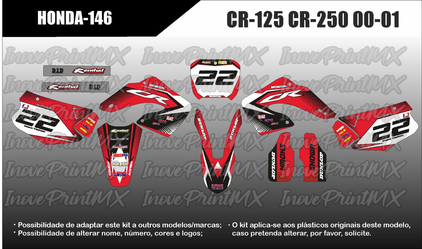 Honda CR-125 CR-250 00 - 01