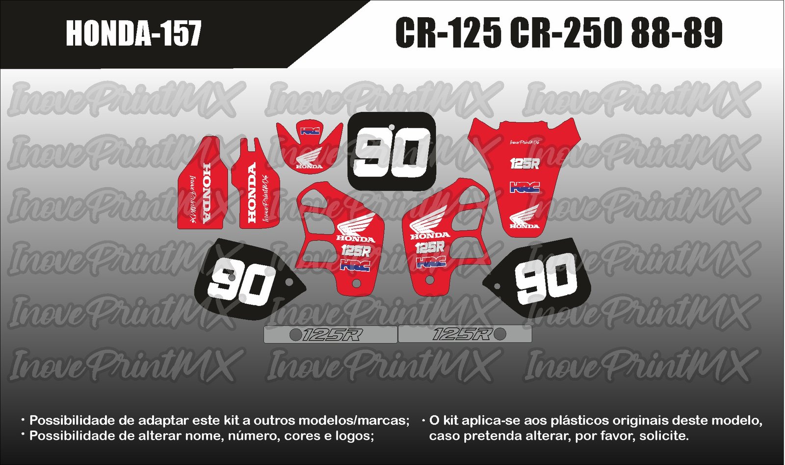 Honda CR-125 CR-250 88 - 89