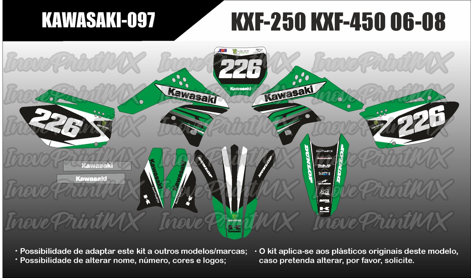 Kawasaki KXF-250 KXF-450 06 - 08