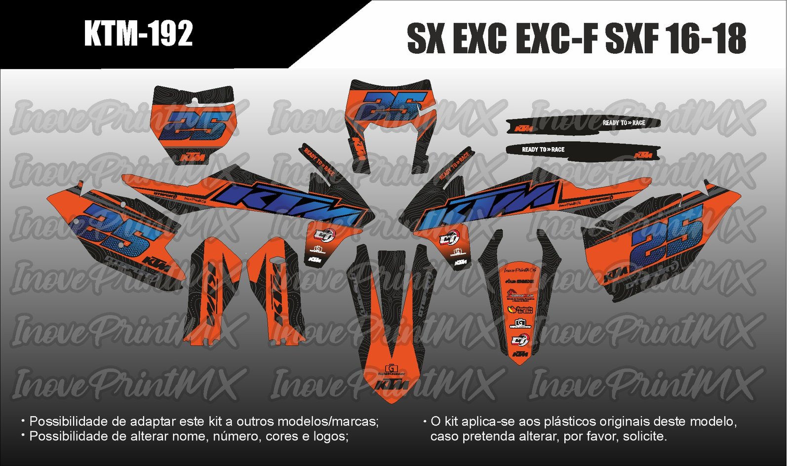 KTM EXC EXC-F SX SX-F 16 - 18