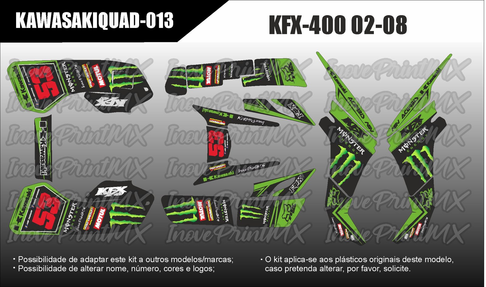 Quadriciclos KFX-400 02 - 08