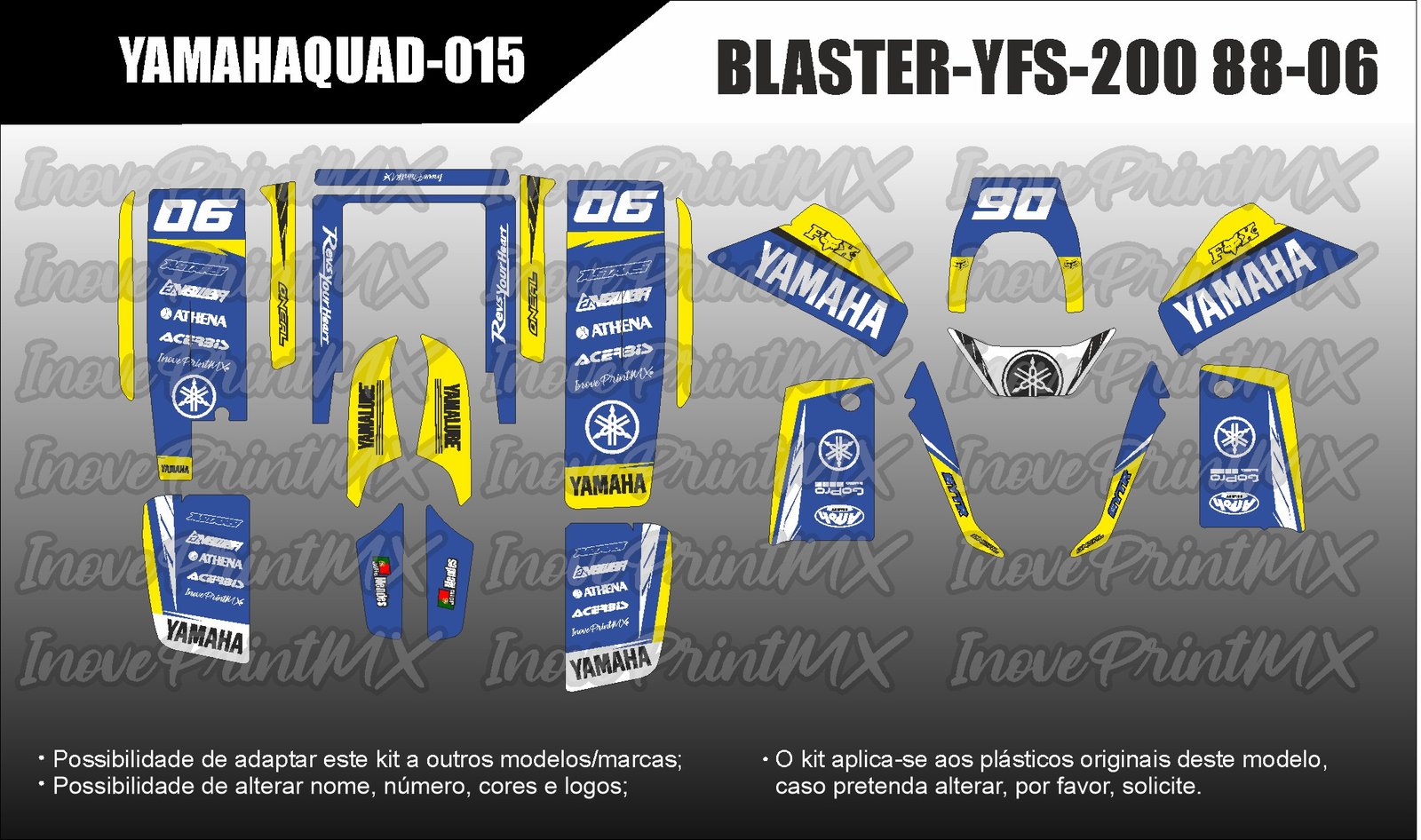 Quadriciclos BLASTER YFS-200 88 - 06