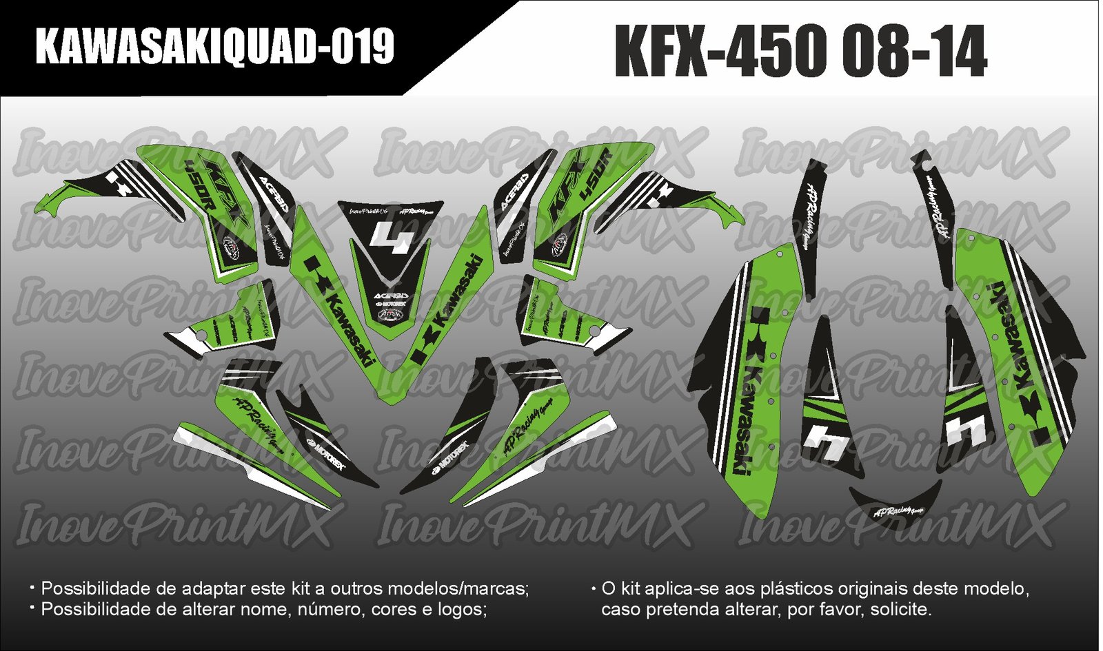 Quadriciclos KFX-450 08 - 14