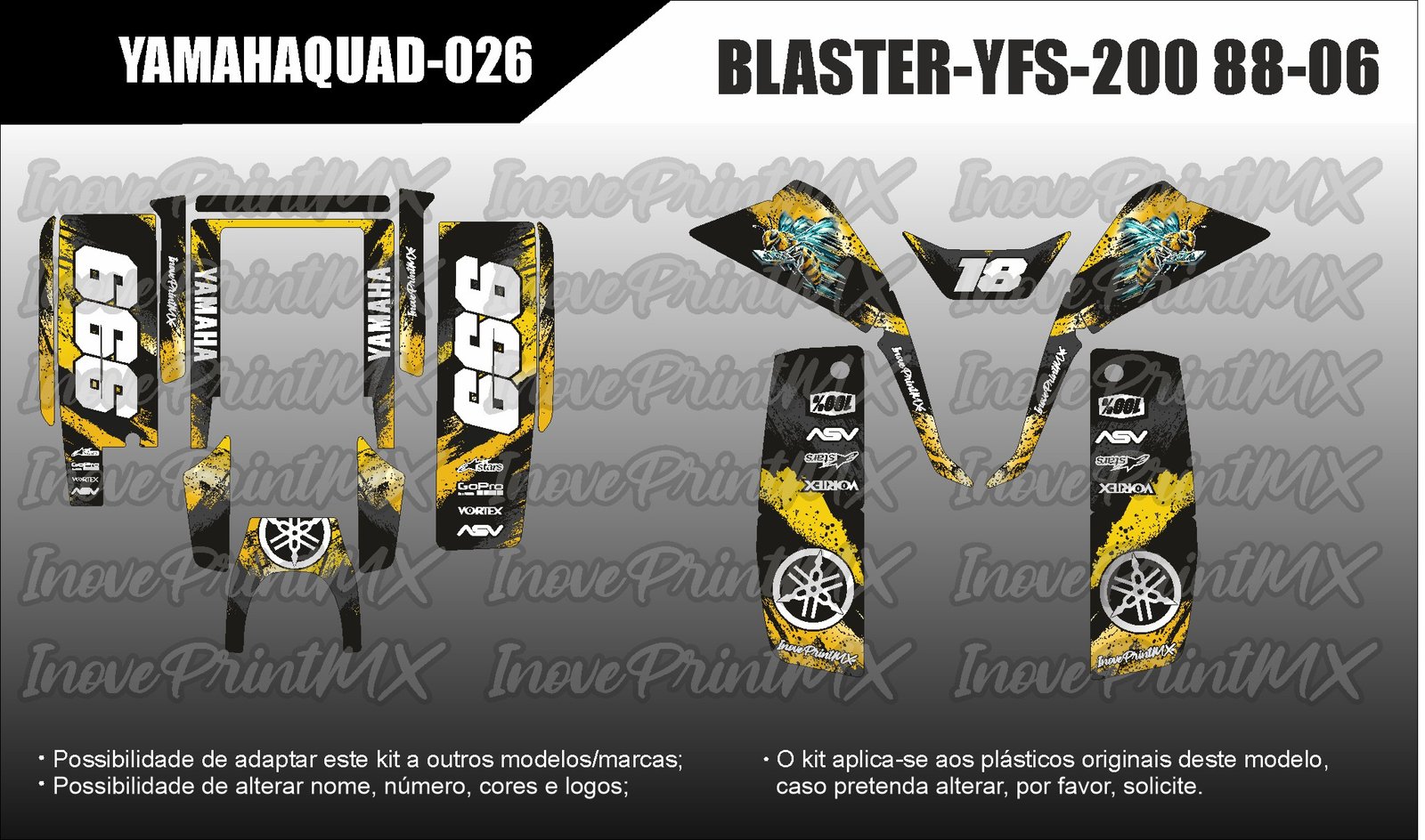Quadriciclos BLASTER YFS-200 88 - 06