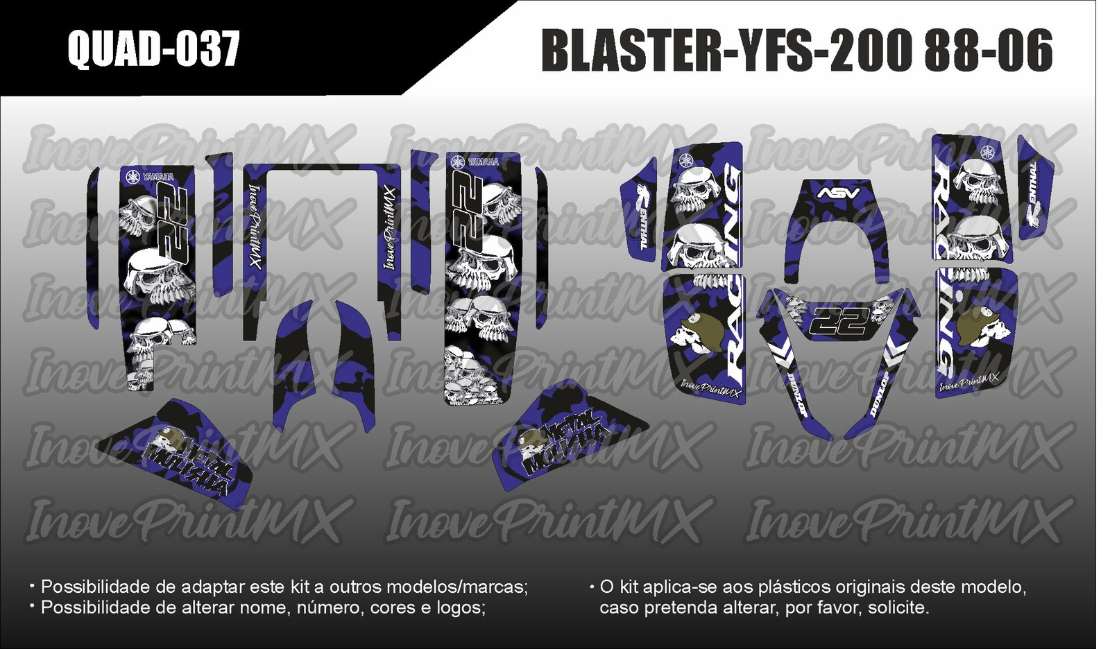 Quadriciclos BLASTER YFS-200 88 - 06