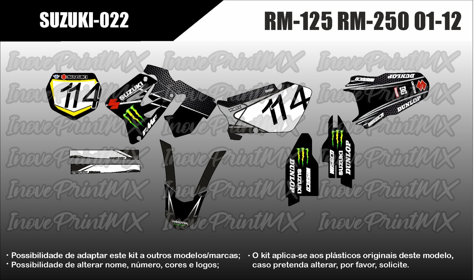 Suzuki RM-125 RM-250 01 - 12