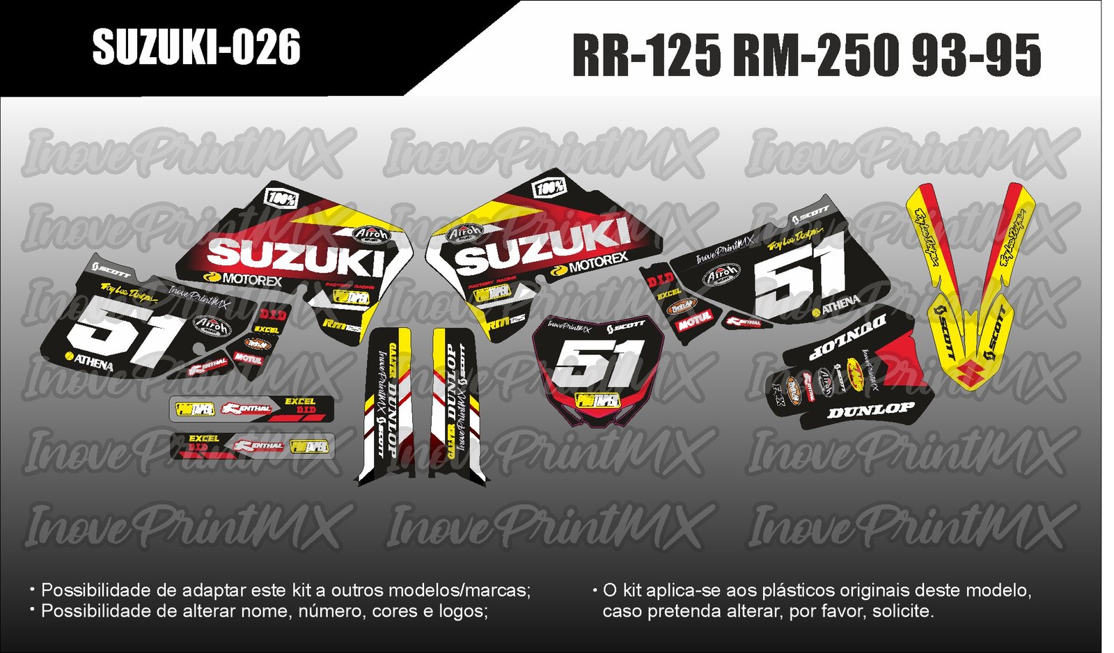 Suzuki RM-125 RM-250 93 - 95