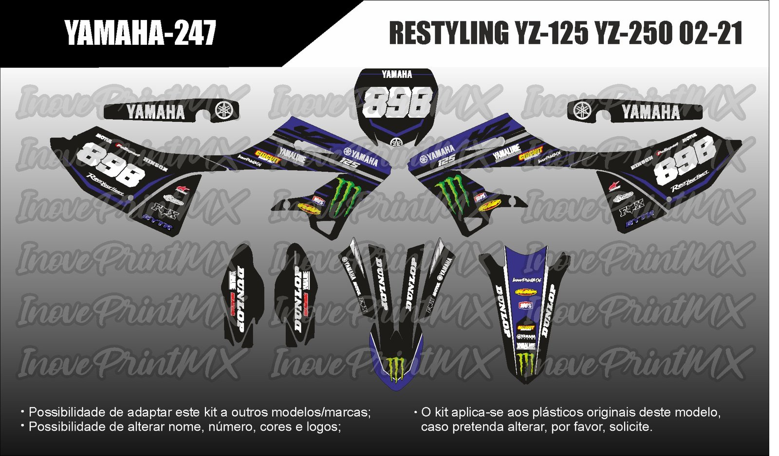 Yamaha YZ-125-Restyle YZ-250-Restyle YZ-125 YZ-250 02 - 24